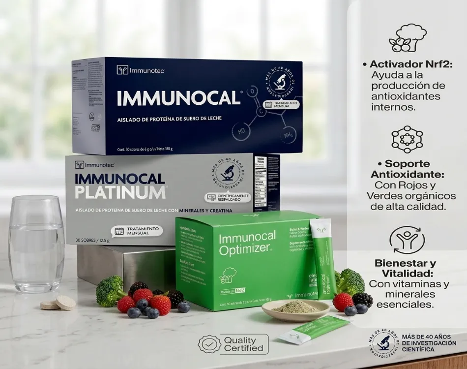 Trio Potencia Total: Immunocal Regular + Immunocal Platinum + Optimizer Performance | Precio Colombia + Envío Gratis