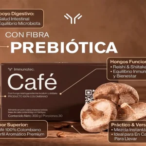 Más que un Café, Tu Ritual de Bienestar Diario: Immunotec Café (30 Porciones)